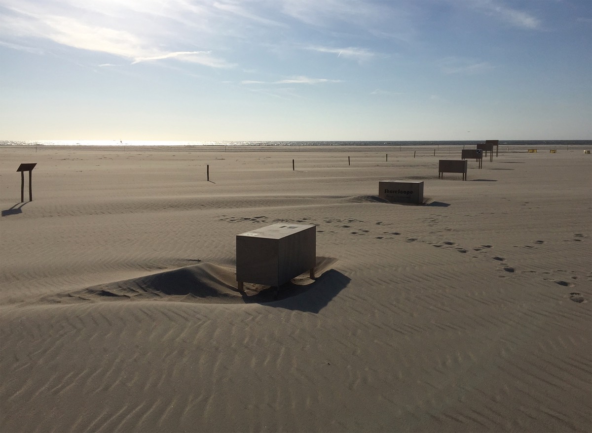 boxes on the beach